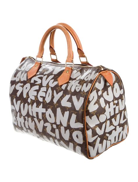 lv graffiti speedy|louis vuitton speedy bag real.